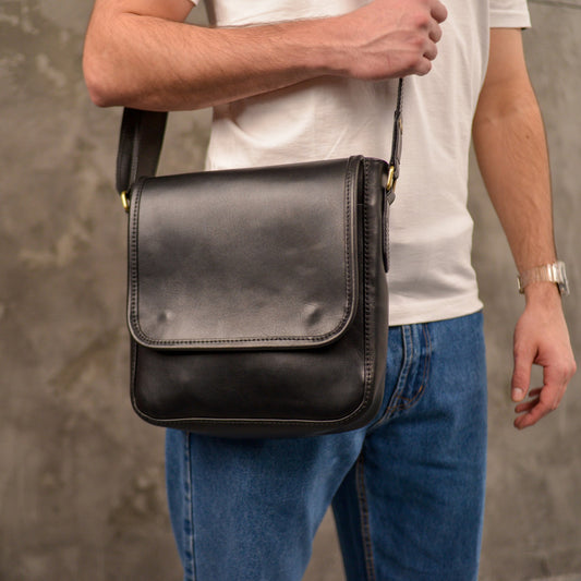 Personalized shoulder bag, men’s leather bag, Messenger bag, crossbody bag