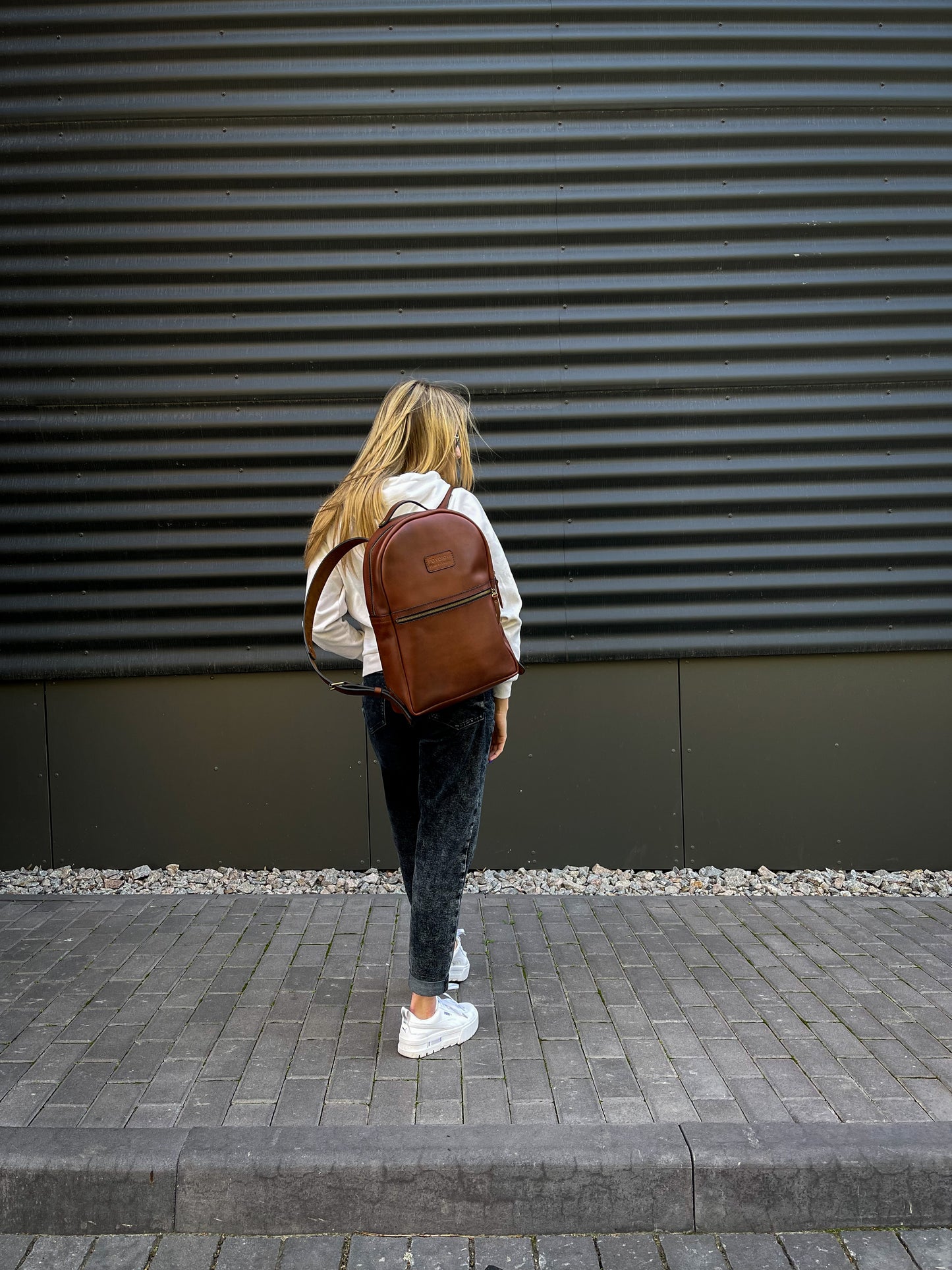 Full Grain Leather Backpack,Cognac Brown Leather Backpack Men, Laptop backpack for Men and Women, Father’s Day Gift