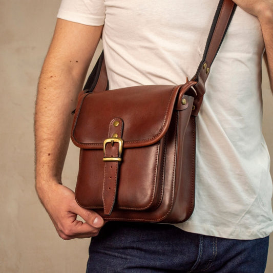 Personalized men shoulder bag, Handmade Leather Mens Bag Cross-body, Leather Messenger Bag Men