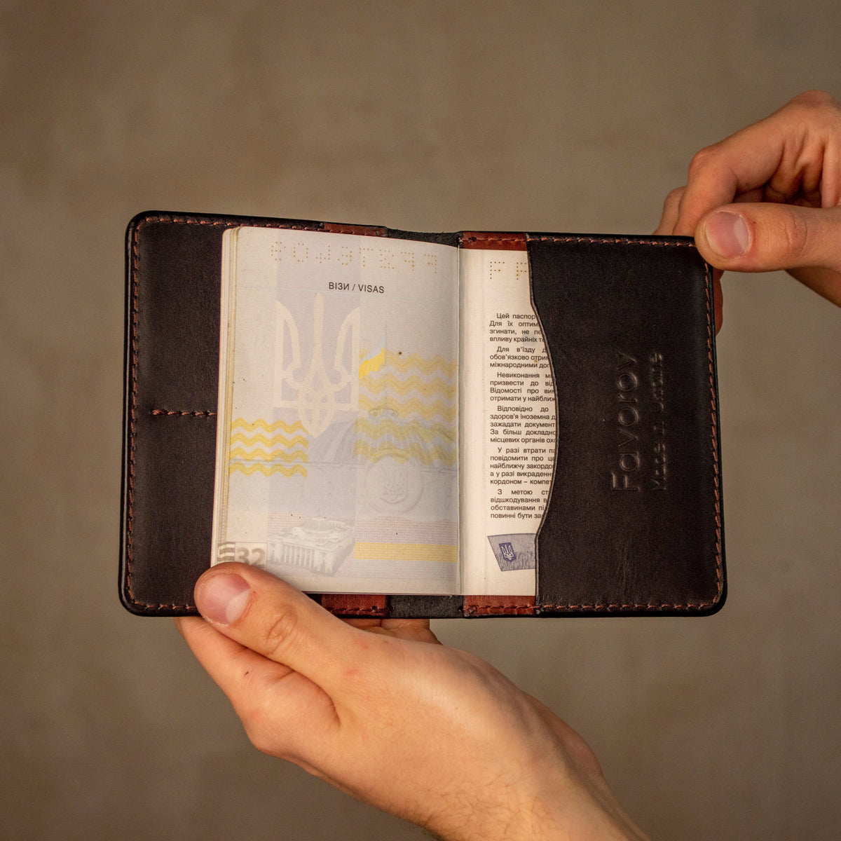 Personalized Personal Passport Holder, Handmade Passport Case