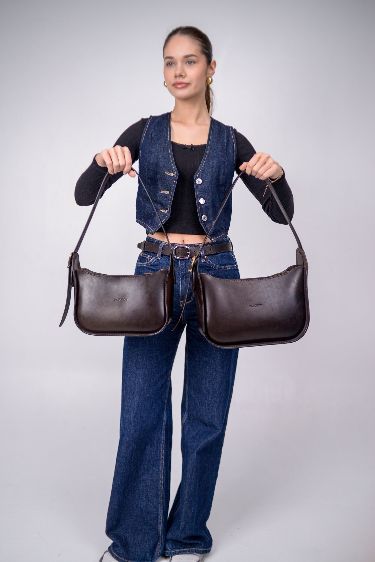 Womens leather bag, Full Grain Leather shoulder bag, Gift for Women, Brown leather bag