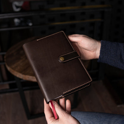 Personalized Full Grain Leather Journal A5, Large Notebook, Gift for him,Traveler Notebook, Writing journal