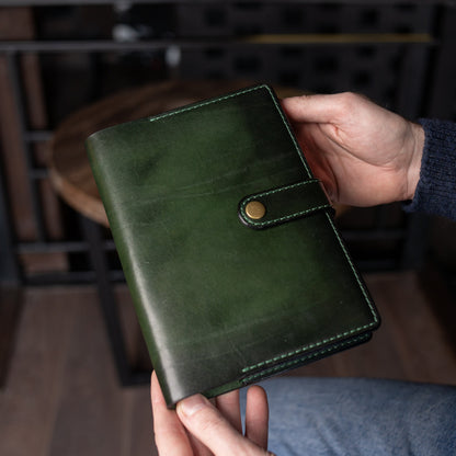 Pesonalized Full Grain Leather Journal A5, Large Notebook, Gift for him,Traveler Notebook, Writing journal
