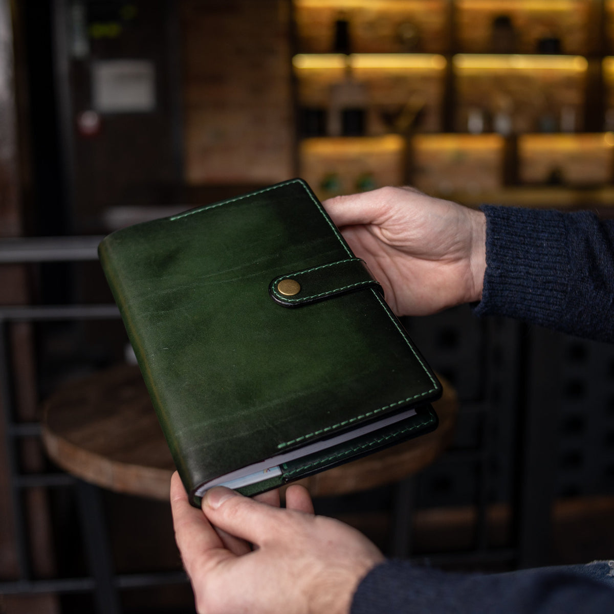 Pesonalized Full Grain Leather Journal A5, Large Notebook, Gift for him,Traveler Notebook, Writing journal