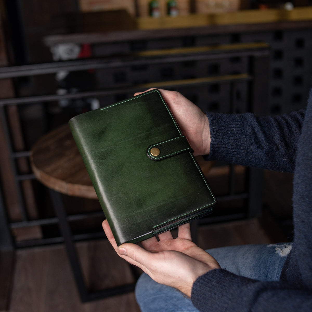 Pesonalized Full Grain Leather Journal A5, Large Notebook, Gift for him,Traveler Notebook, Writing journal
