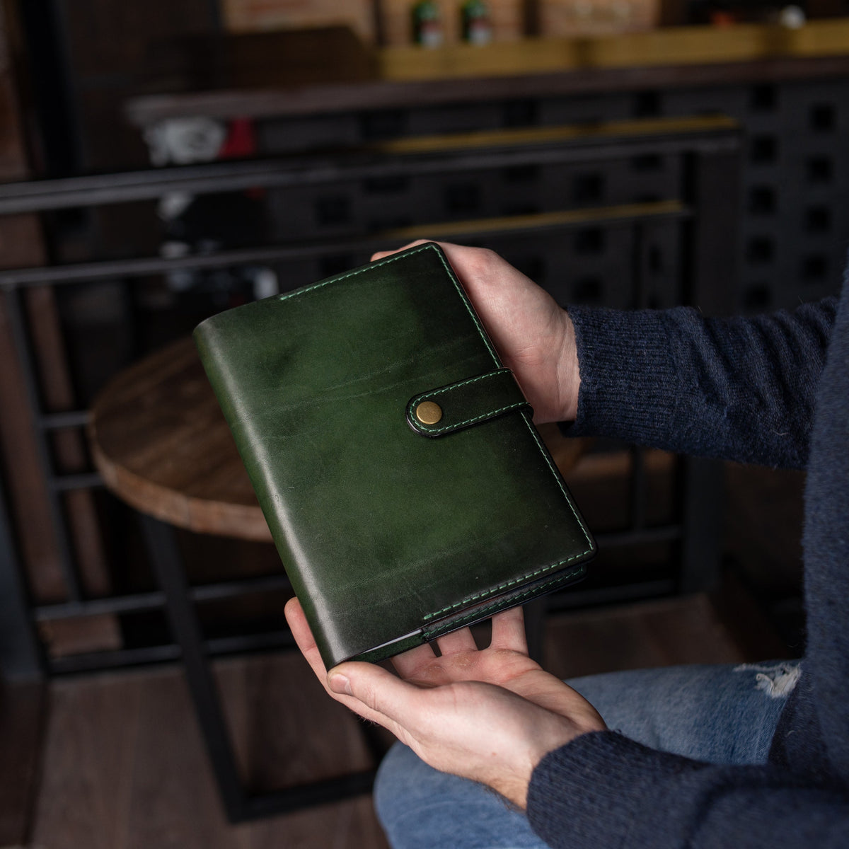 Pesonalized Full Grain Leather Journal A5, Large Notebook, Gift for him,Traveler Notebook, Writing journal