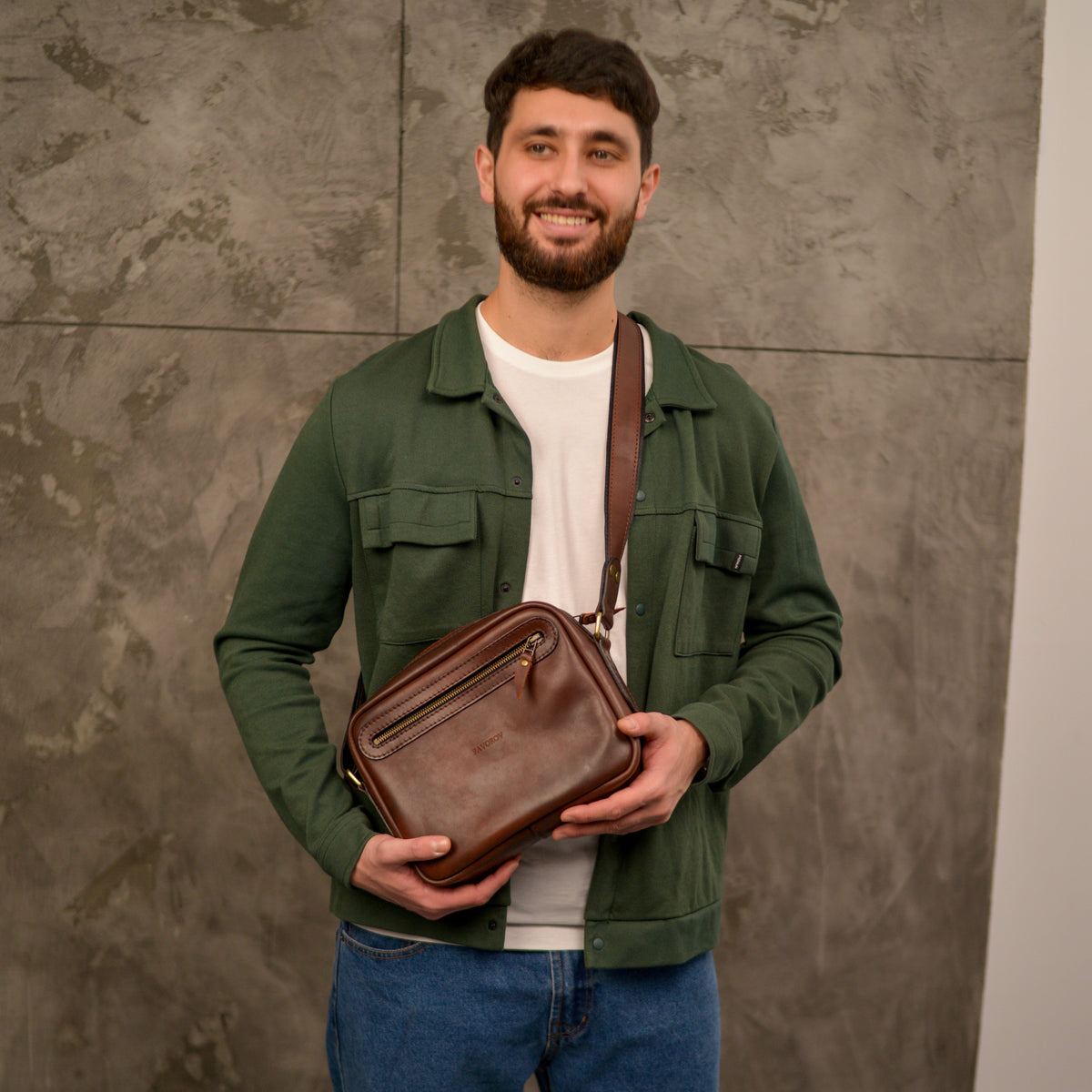 Personalized Full Grain Leather bag, Gift for men, Tablet Bag, leather crossbody bag, Satchel Bag, Messenger bag