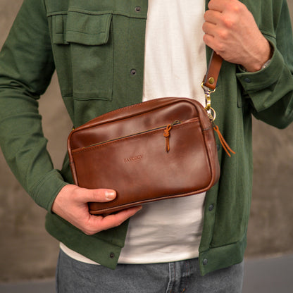 Handmade Leather shoulder Bag – Full Grain Leather