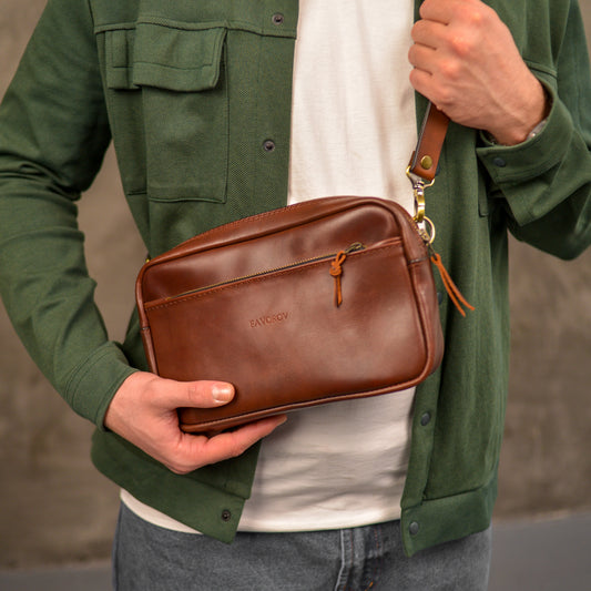 Handmade Leather shoulder Bag – Full Grain Leather