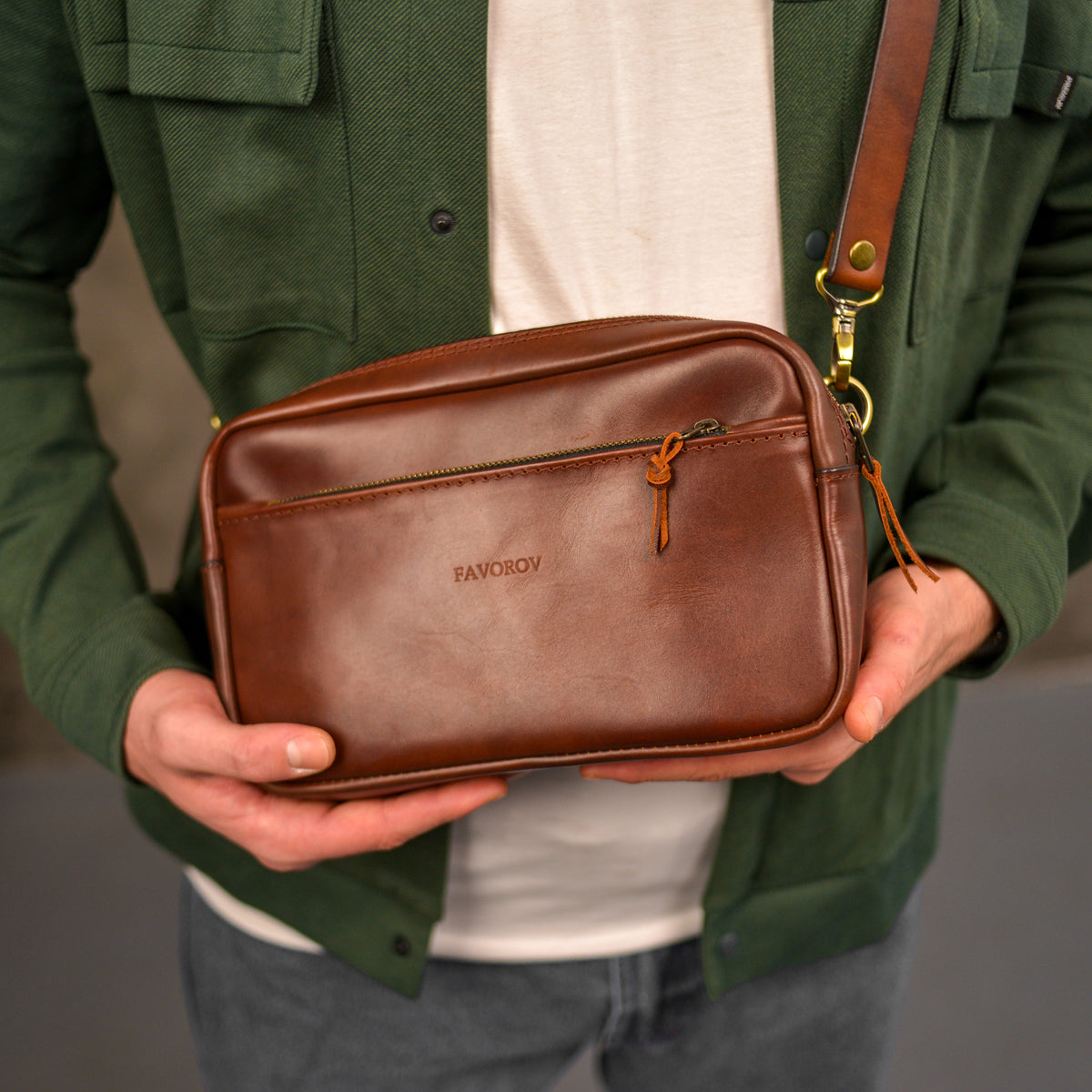 Handmade Leather shoulder Bag – Full Grain Leather