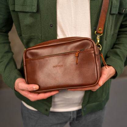 Handmade Leather shoulder Bag – Full Grain Leather