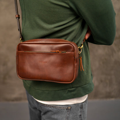 Handmade Leather shoulder Bag – Full Grain Leather