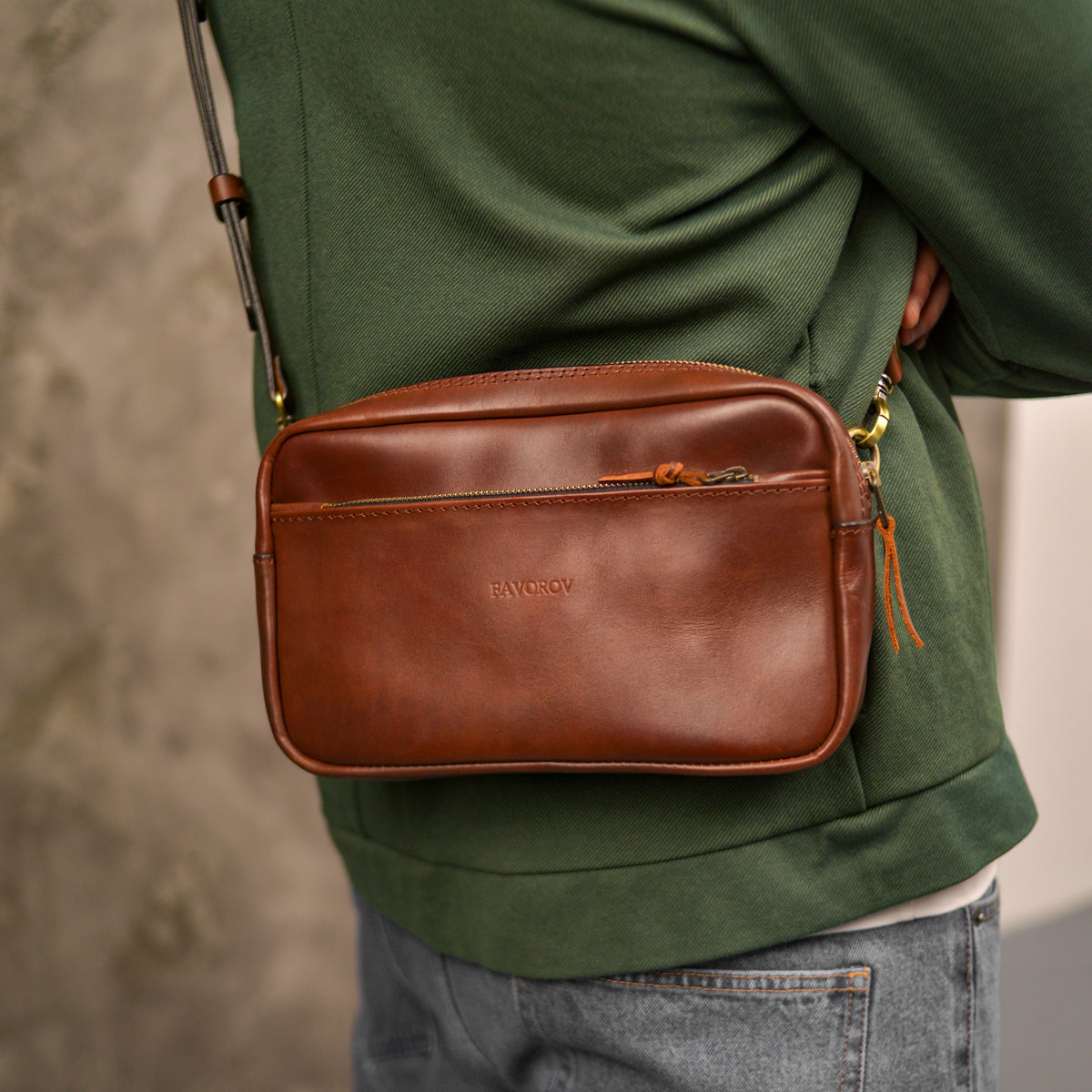 Handmade Leather shoulder Bag – Full Grain Leather