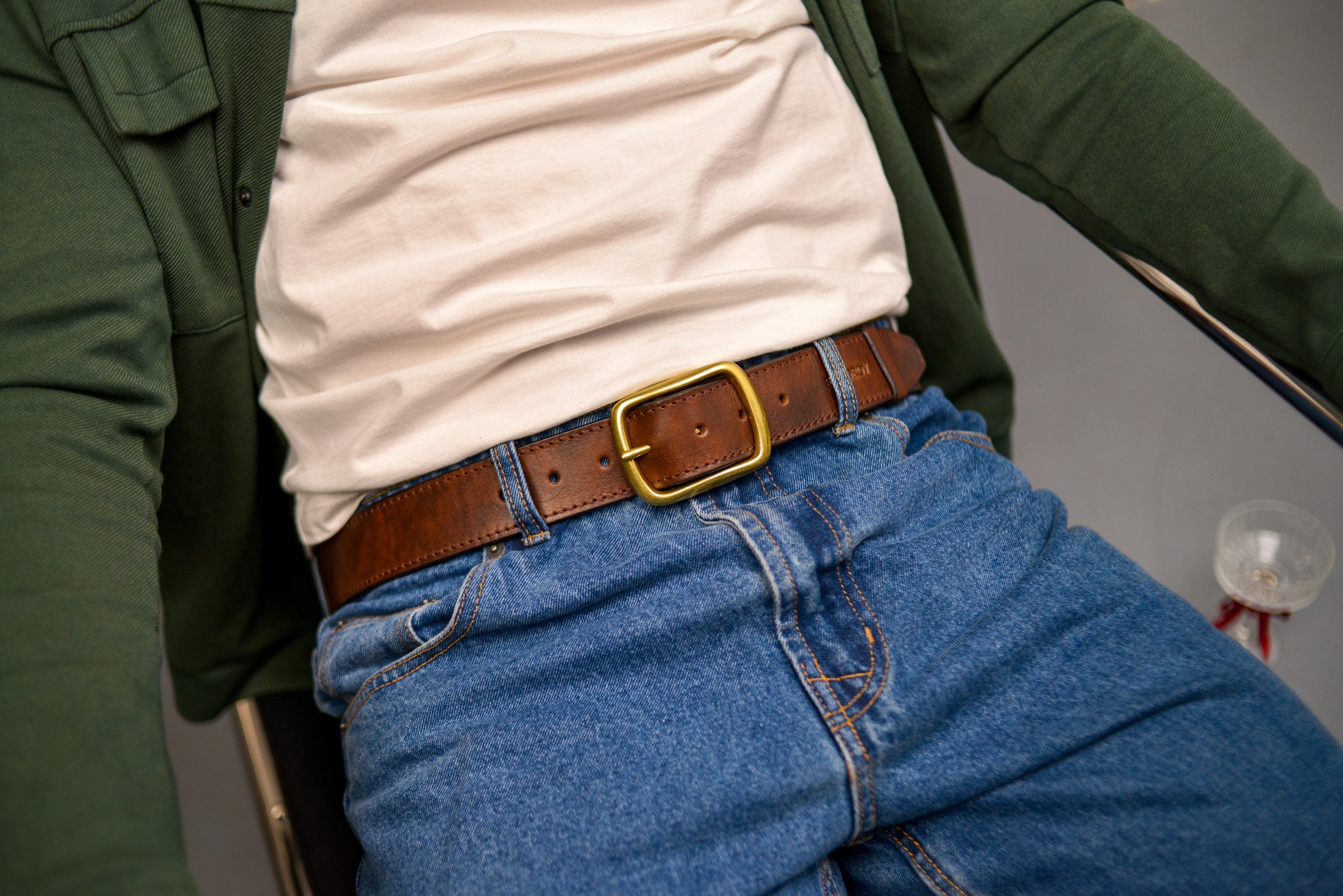 Full Grain Leather Belt, Brown Leather Belt, Mens Leather Belt, Womens Leather Belt, gift for boyfriend, Brass Buckle
