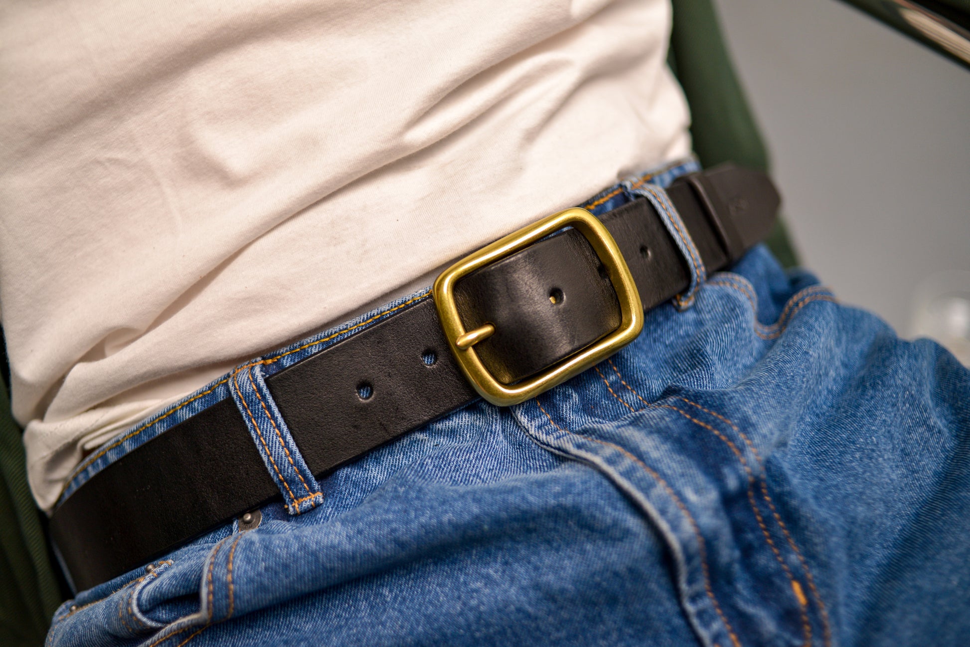 Full Grain Leather Belt, Black Leather Belt, Mens Leather Belt, Womens Leather Belt, gift for boyfriend, Brass Buckle