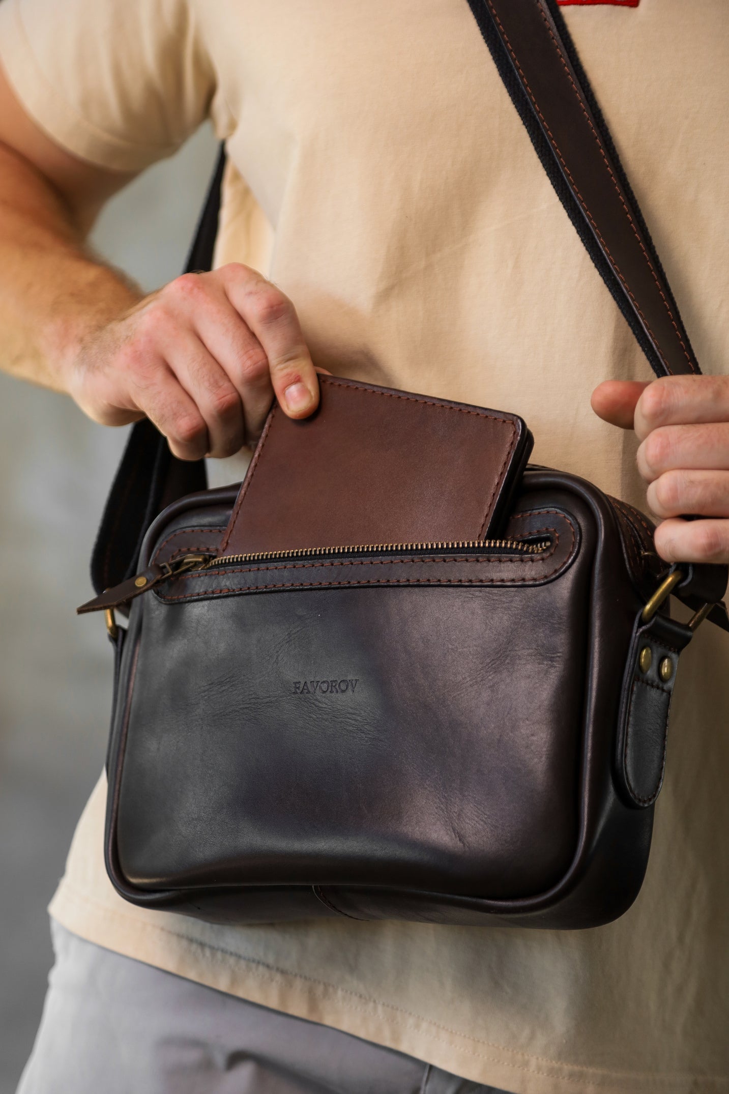 Leather bag, Gift for men, Tablet Bag, leather crossbody bag