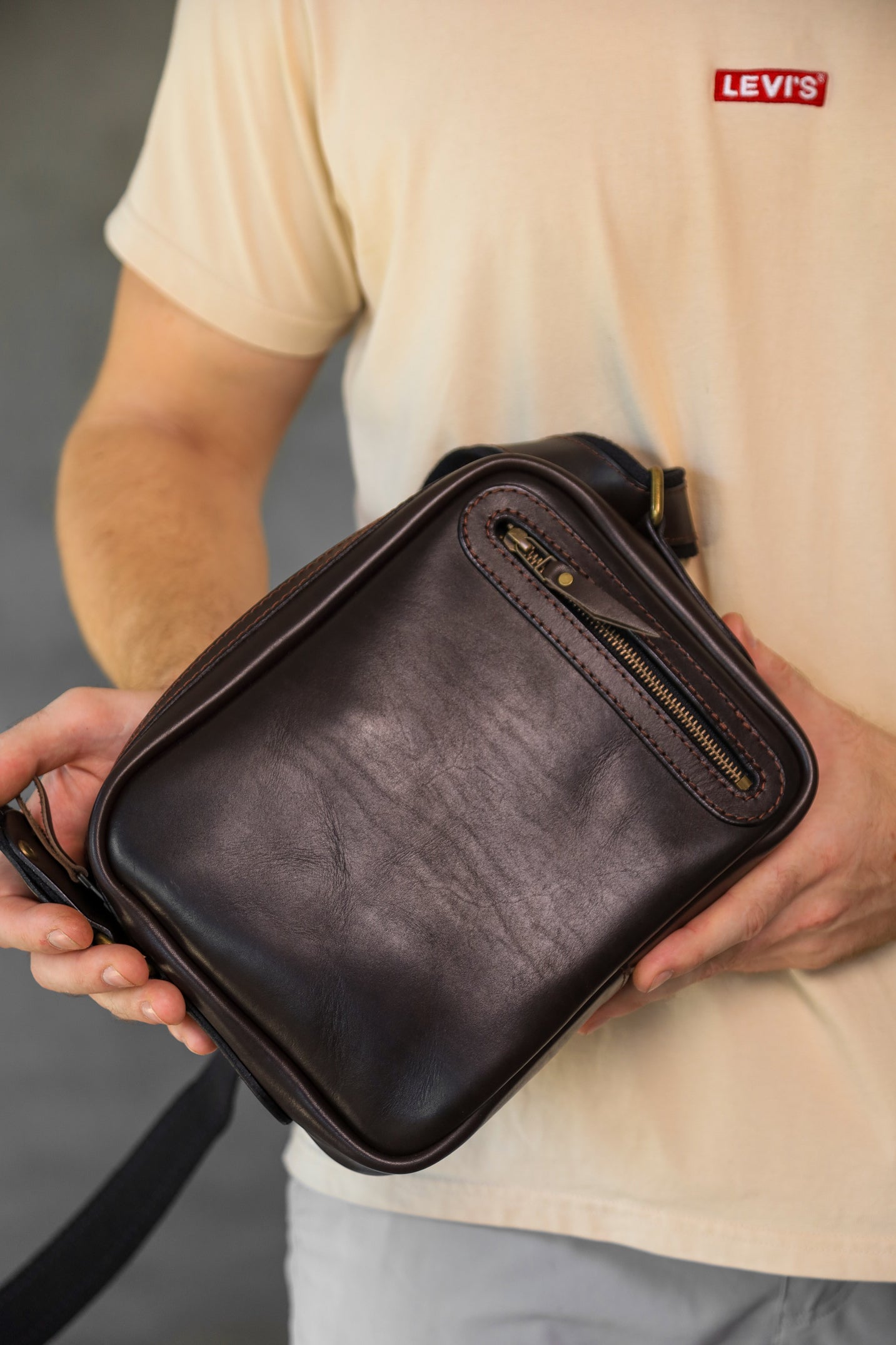 Leather bag, Gift for men, Tablet Bag, leather crossbody bag