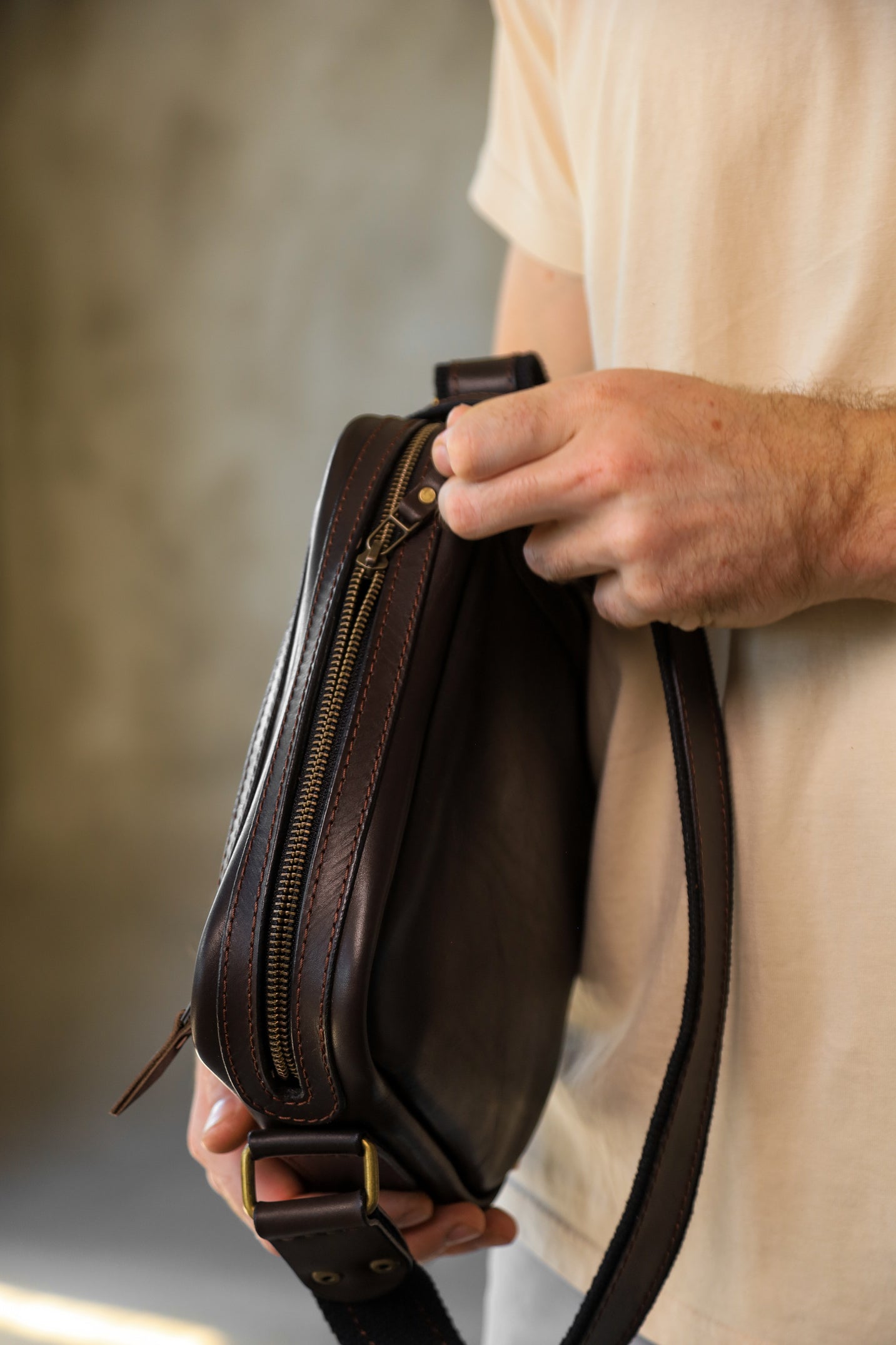 Leather bag, Gift for men, Tablet Bag, leather crossbody bag