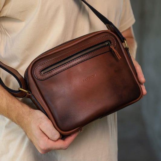 Leather bag, Gift for men, Tablet Bag, leather crossbody bag