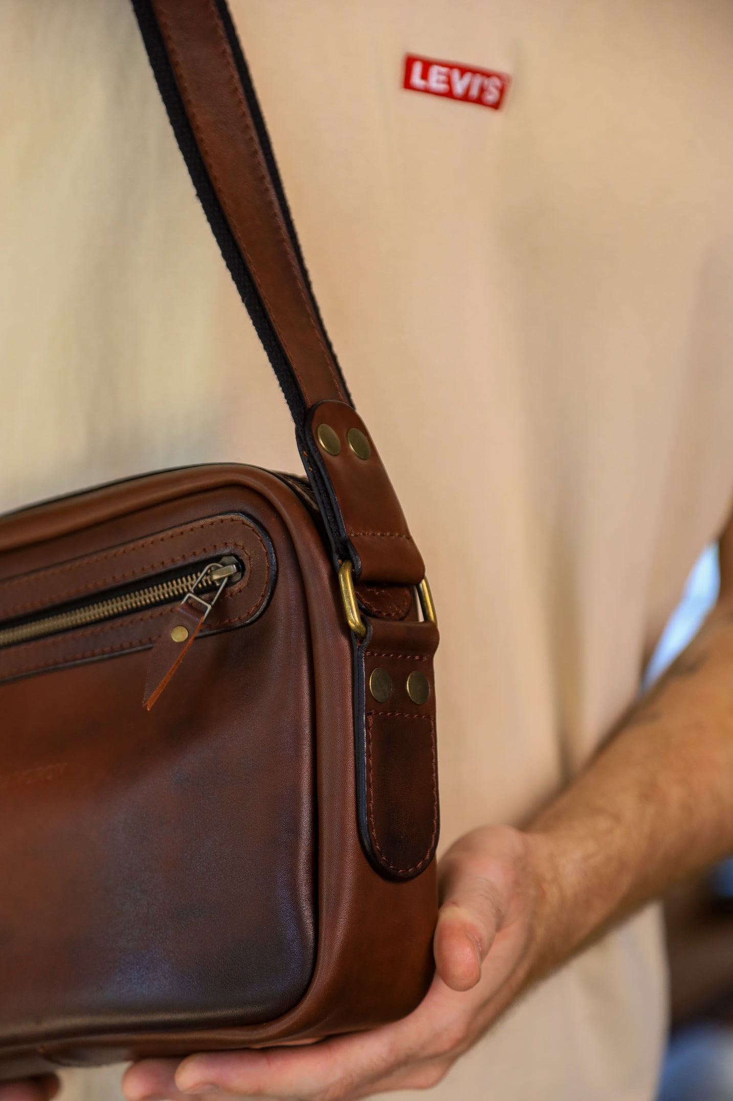 Leather bag, Gift for men, Tablet Bag, leather crossbody bag