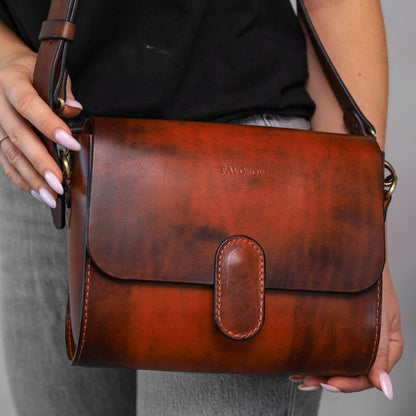 Womens Full Grain Leather shoulder bag, Shoulder Bag