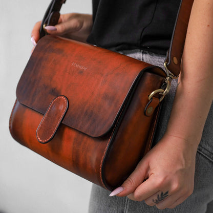Womens Full Grain Leather shoulder bag, Shoulder Bag