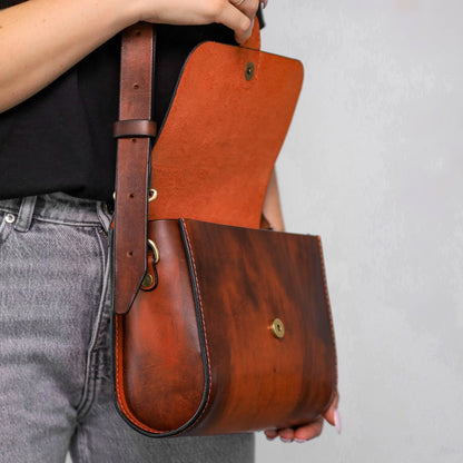 Womens Full Grain Leather shoulder bag, Shoulder Bag