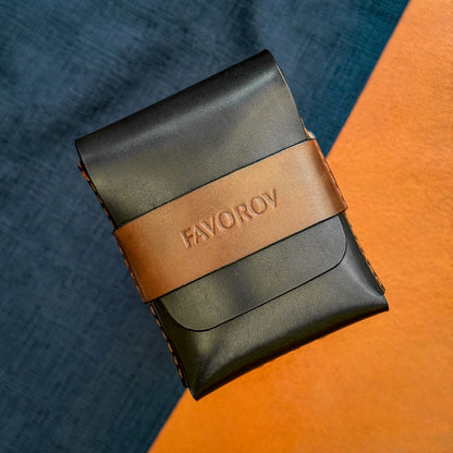 Cowhide vertical cash sleeve, personalized compact travel cardholder, minimalist front pocket wallet (копия)