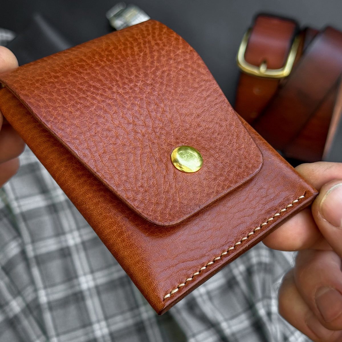 Leather Cash Wallet, Slim Card & Cash Holder