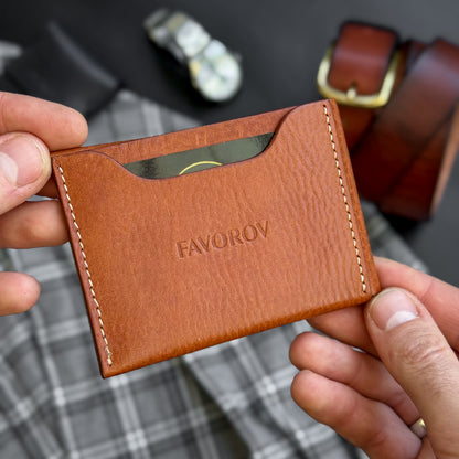 Leather Cash Wallet, Slim Card & Cash Holder