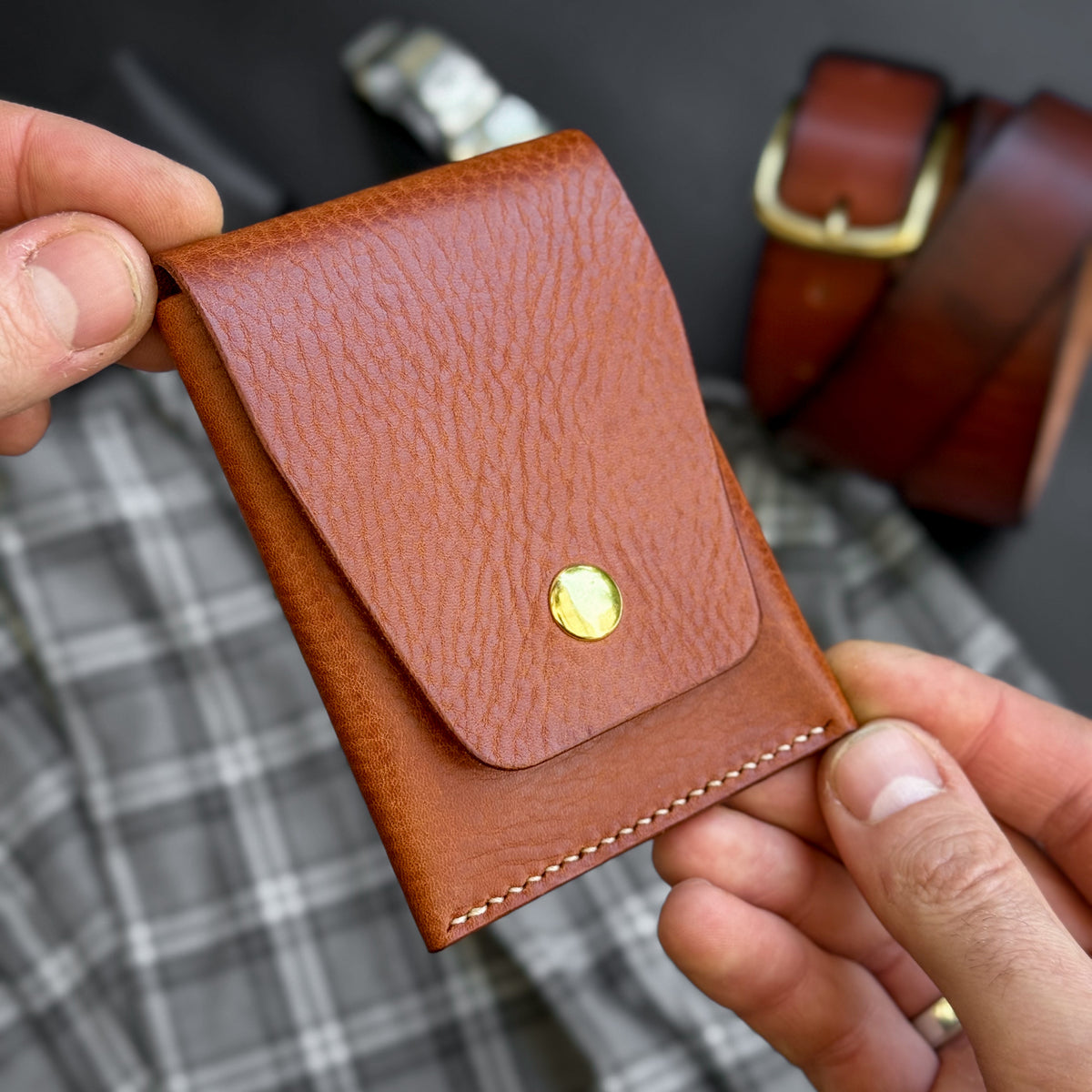 Leather Cash Wallet, Slim Card & Cash Holder