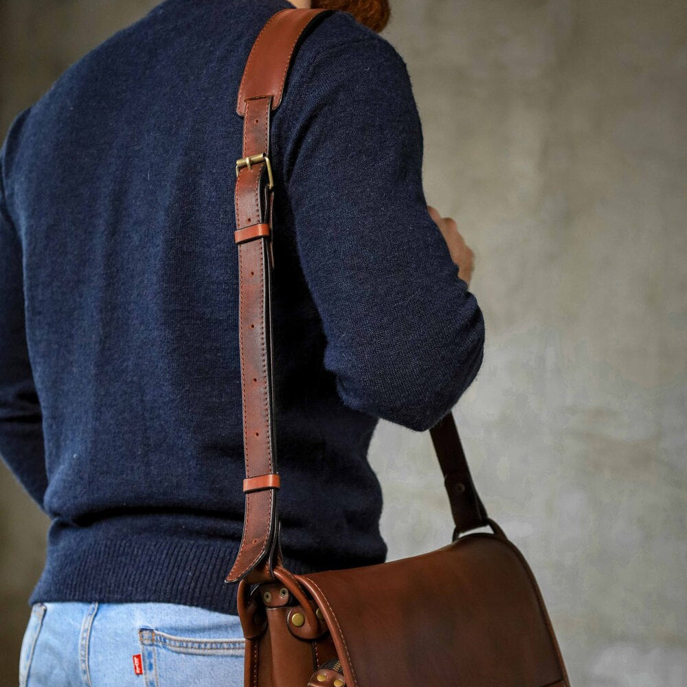 Brown shoulder bag, Laptop Personalized Men’s leather bag