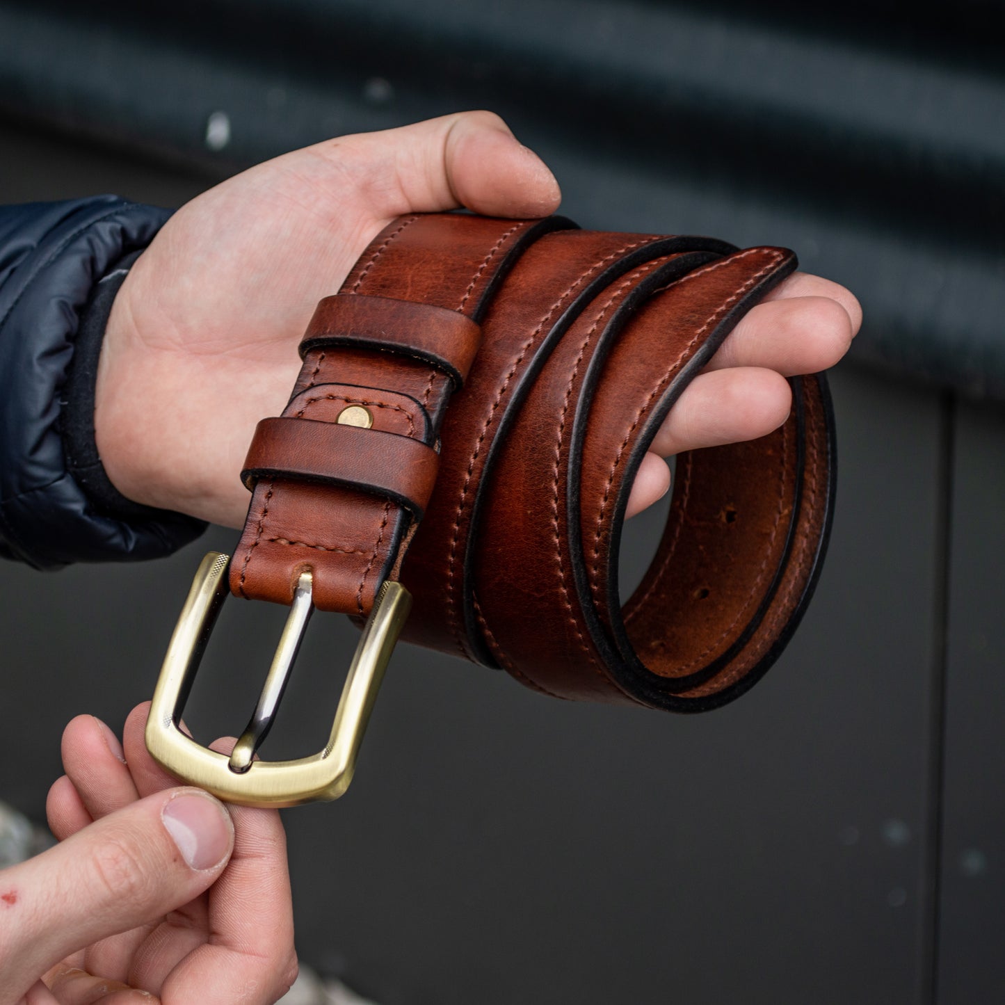 Leather Belt, Full Grain Leather Belt, Brown Leather Belt