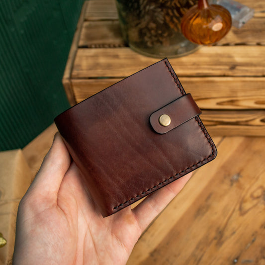 Personalized Wallet, Men's Slim Leather Wallet, Minimalist Leather Wallet