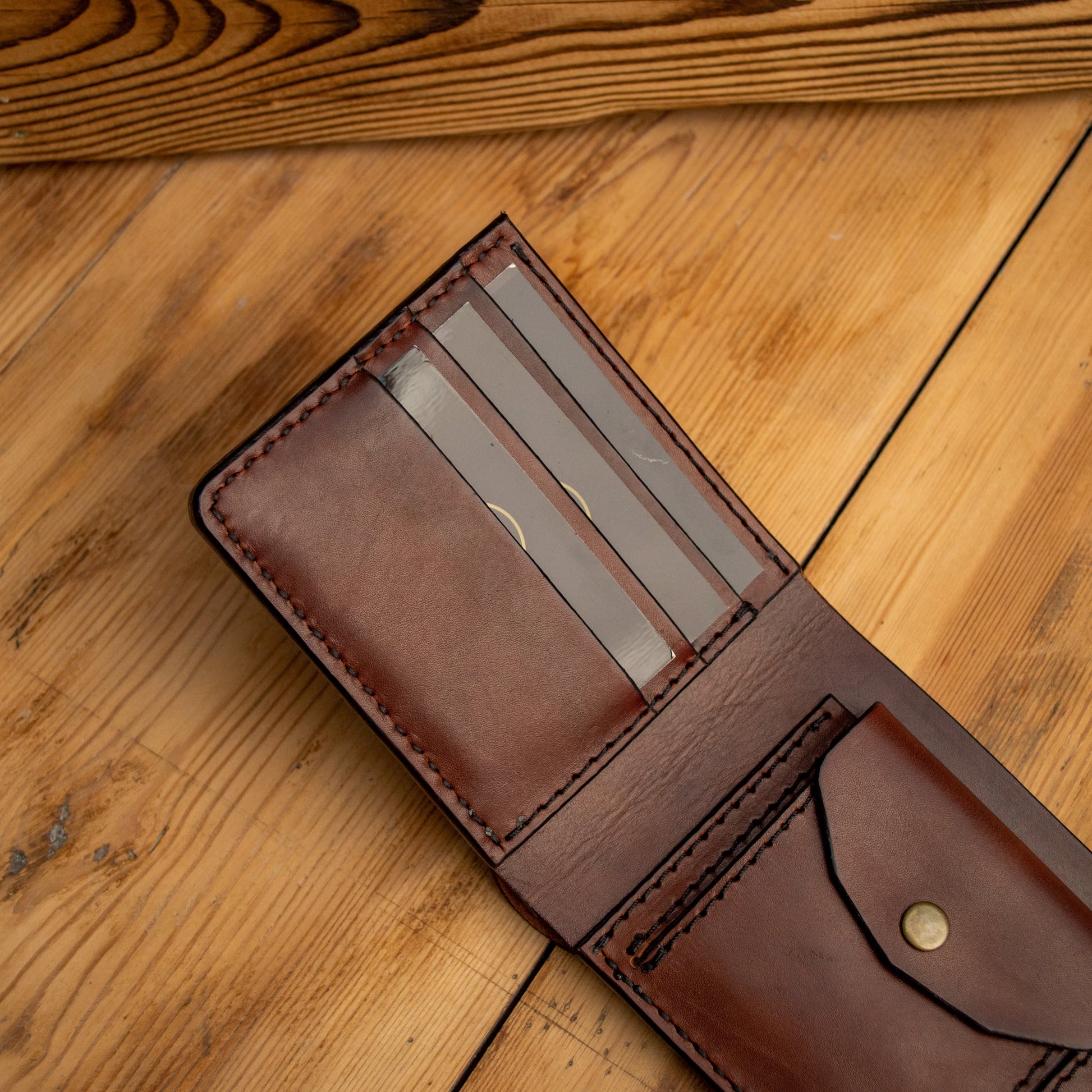 Personalized Wallet, Men's Slim Leather Wallet, Minimalist Leather Wallet