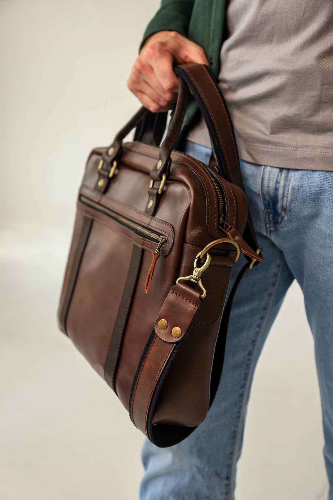 Personalized gifts for him, Leather briefcase man, full grain leather bag men, mens laptop messenger bag