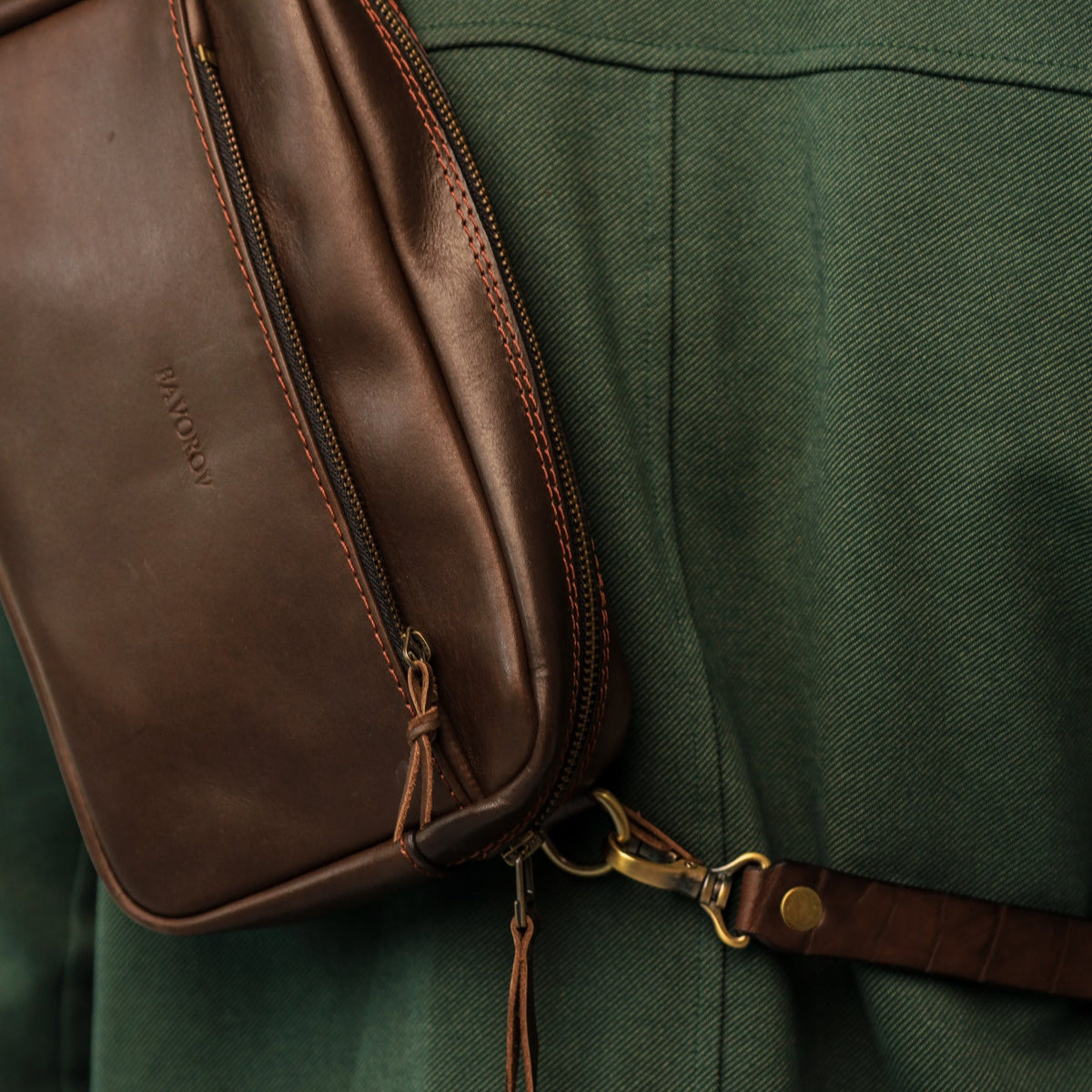 Brown shoulder bag, leather belt bag, men’s leather bag, belt bag, waist bag, crossbody bag