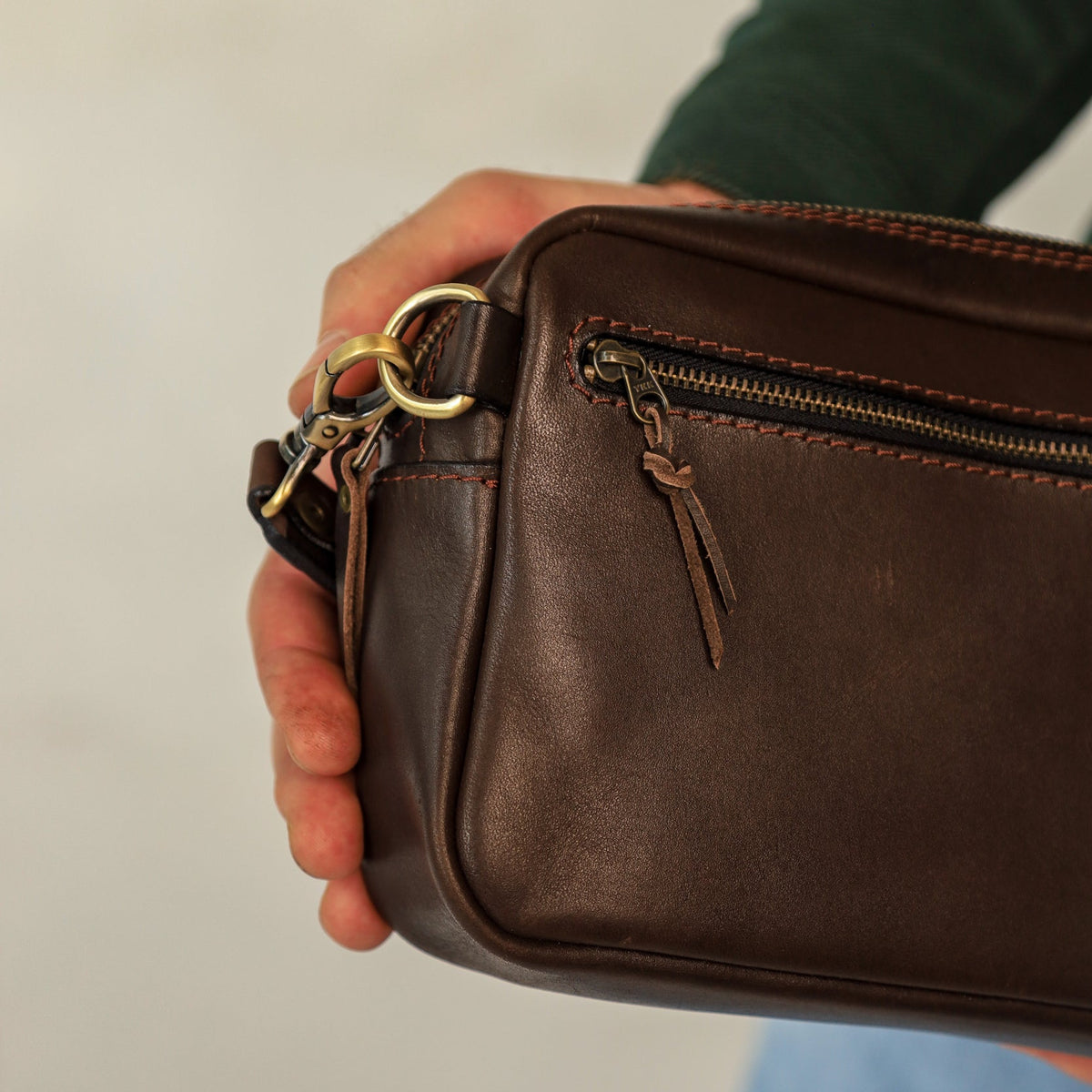 Brown shoulder bag, leather belt bag, men’s leather bag, belt bag, waist bag, crossbody bag