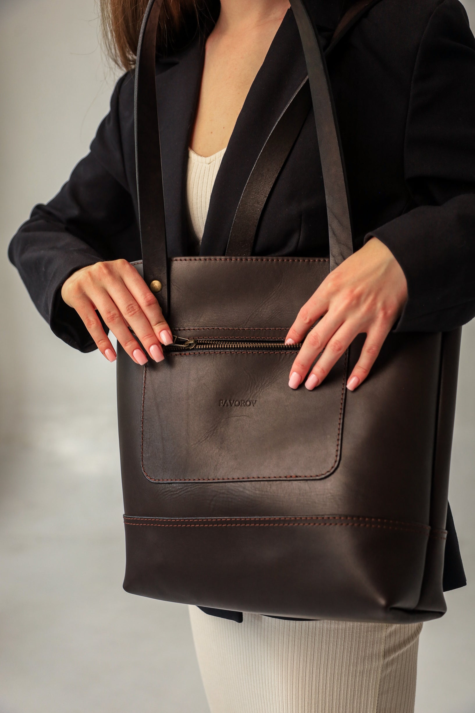 Leather Tote bag, Leather Bag, Full Grain Leather shoulder bag, Women leather bag