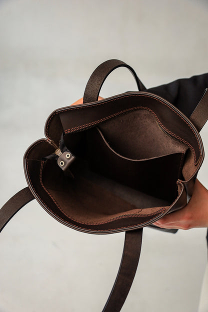 Leather Tote bag, Leather Bag, Full Grain Leather shoulder bag, Women leather bag