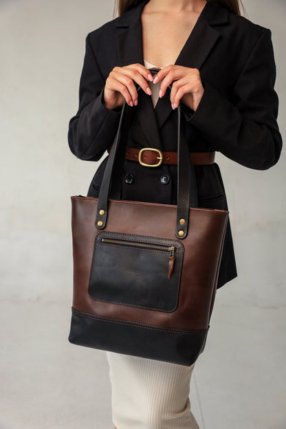 Leather Tote bag, Leather Bag, Full Grain Leather shoulder bag, Women leather bag