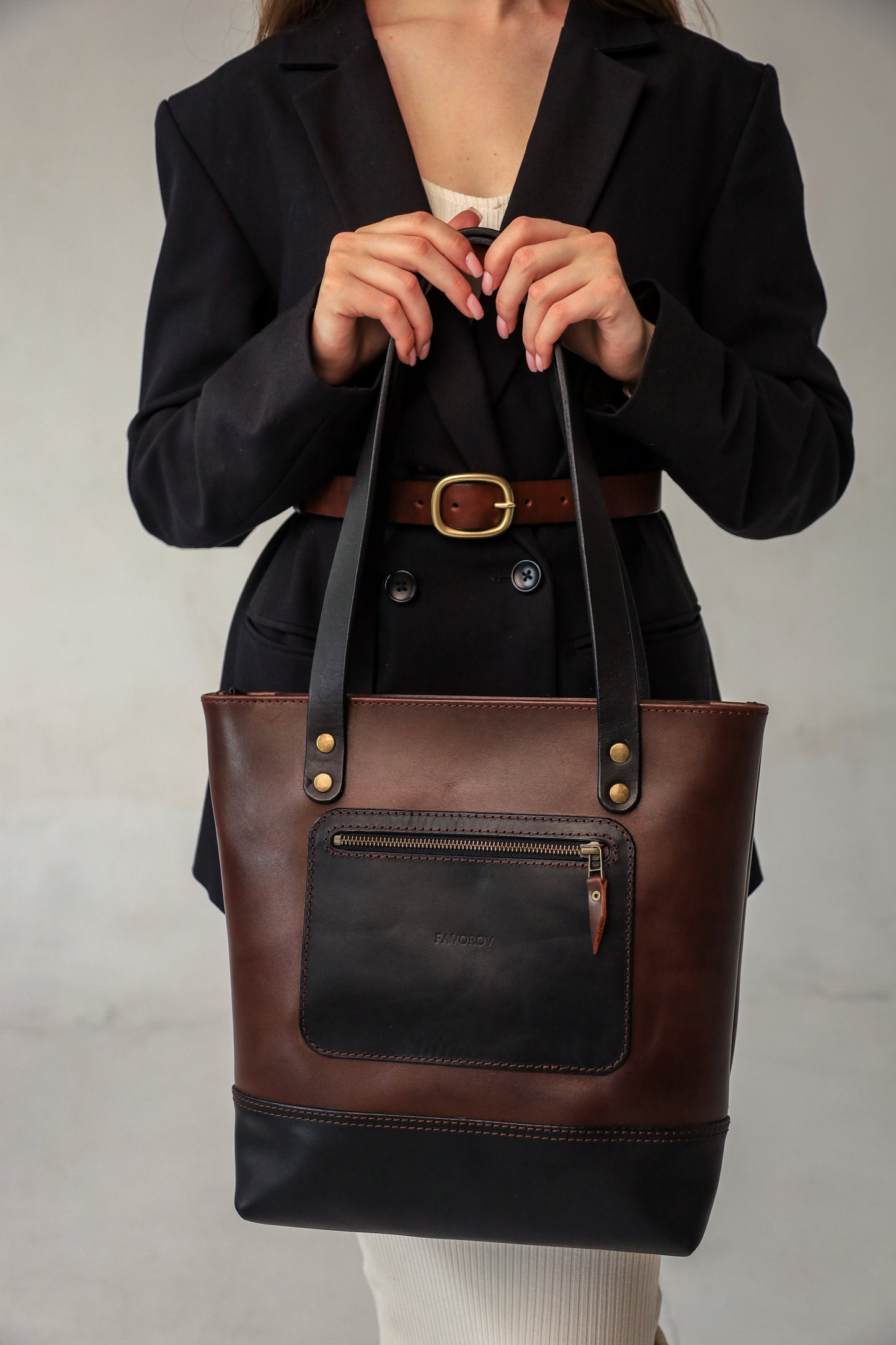 Leather Tote bag, Leather Bag, Full Grain Leather shoulder bag, Women leather bag