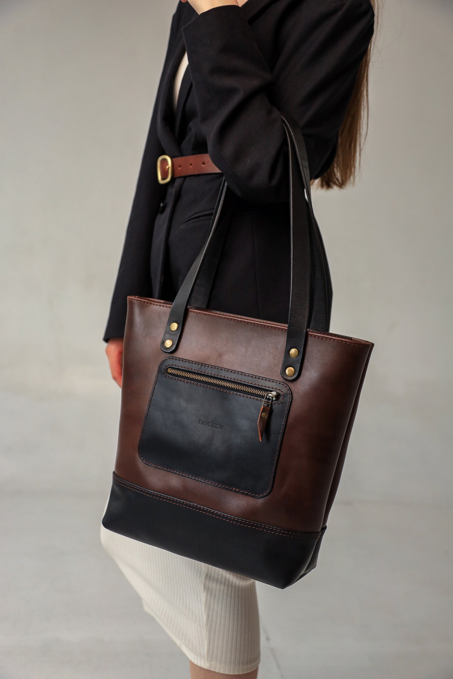 Leather Tote bag, Leather Bag, Full Grain Leather shoulder bag, Women leather bag