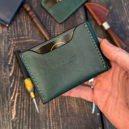 Leather Cash Wallet, Slim Card & Cash Holder