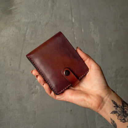 Personalized Mens Wallet,Bifold Brown Leather Wallet, Vintage Look Wallet, Custom Engraved Wallet, Christmas Gift for Him, leather bifold