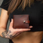 Personalized Mens Wallet,Bifold Brown Leather Wallet, Vintage Look Wallet, Custom Engraved Wallet, Christmas Gift for Him, leather bifold
