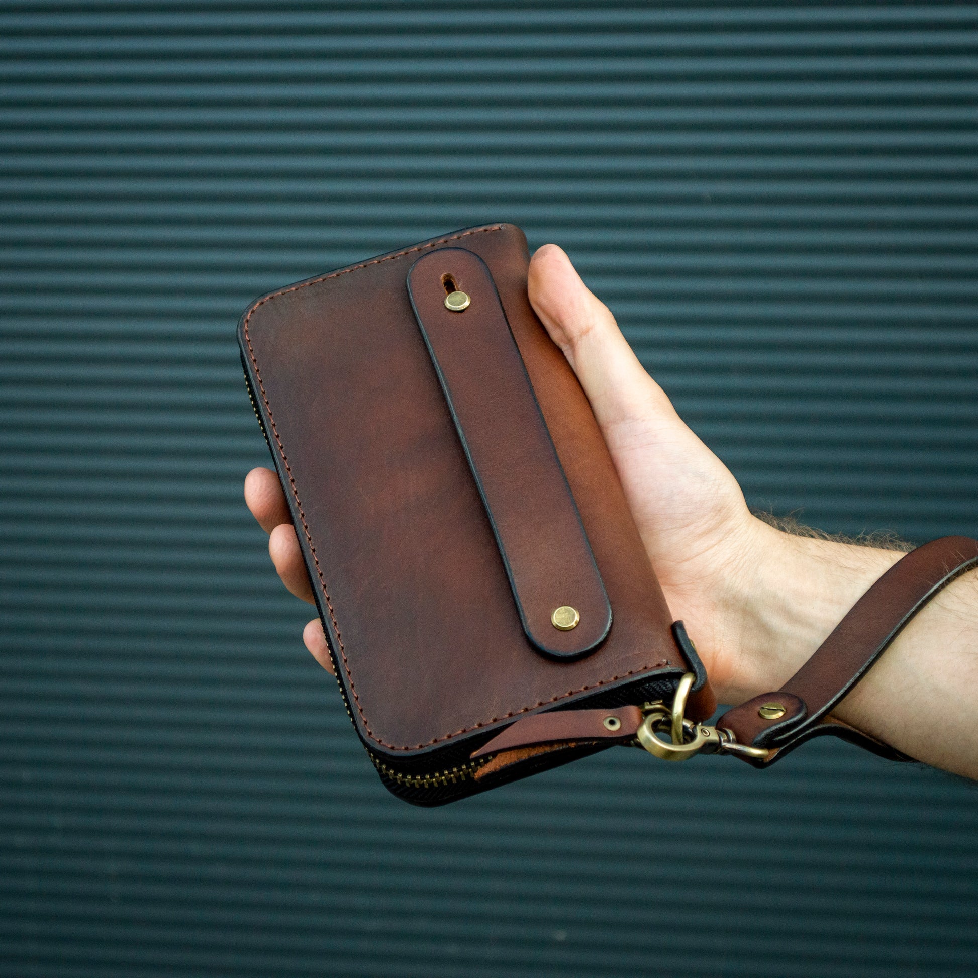 Leather zip around wallet, Personalized Leather Clutch, handmade men’s wallet, clutch wallet, men’s purse, brown men’s leather wallet