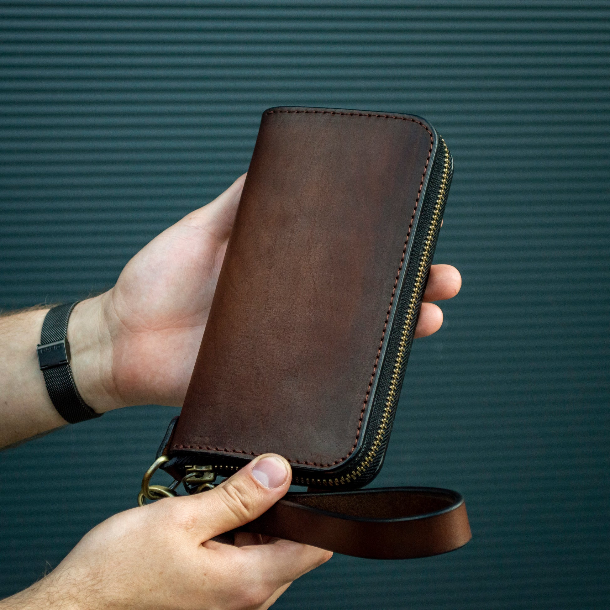 Leather zip around wallet, Personalized Leather Clutch, handmade men’s wallet, clutch wallet, men’s purse, brown men’s leather wallet