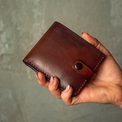Personalized Mens Wallet,Bifold Brown Leather Wallet, Vintage Look Wallet, Custom Engraved Wallet, Christmas Gift for Him, leather bifold